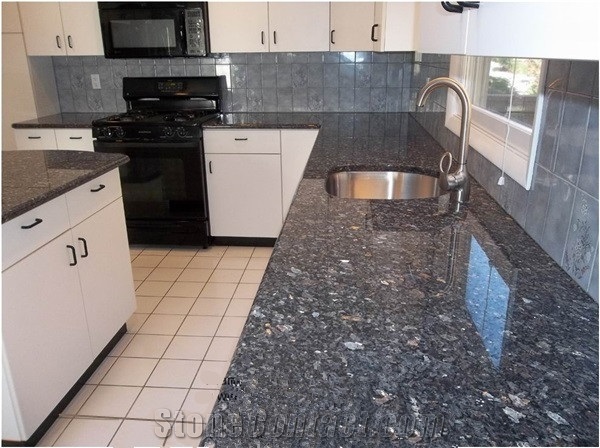 Blue Pearl Countertops, Norway Blue Granite Vanity Tops, Blue Granite Bath Tops