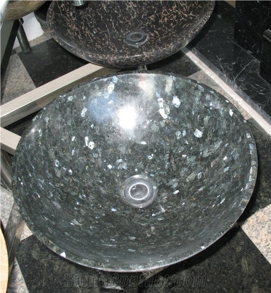 Blue Pearl Countertops, Norway Blue Granite Vanity Tops, Blue Granite Bath Tops