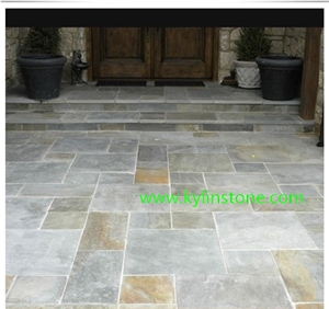 Flag Stone, Black & Rusty Slate, Irregular Slate Wall & Floor Tiles