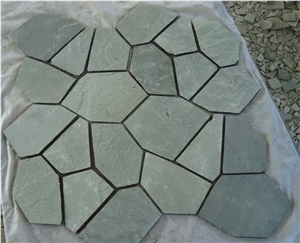 Flag Stone, Black & Rusty Slate, Irregular Slate Wall & Floor Tiles