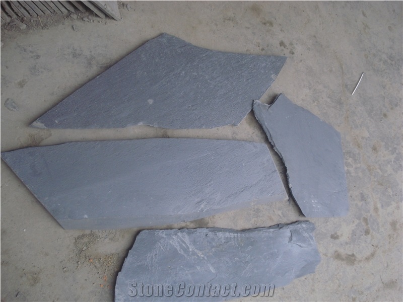 Flag Stone, Black & Rusty Slate, Irregular Slate Wall & Floor Tiles
