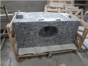 Spray White Granite Countertops & Vanity Tops, China White Granite Bathroom Countertops