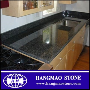 Galaxy Black Granite Kitchen Countertop and Desk Top with Customed Size