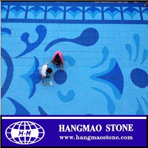 Swimming Pool Equipment with Cheap Pearl Glass Mosaic Tile