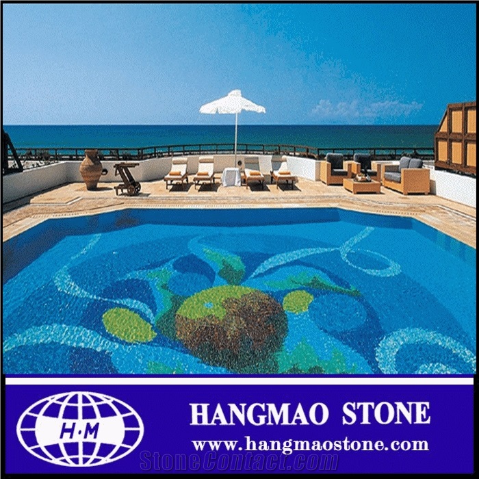 Swimming Pool Equipment with Cheap Pearl Glass Mosaic Tile