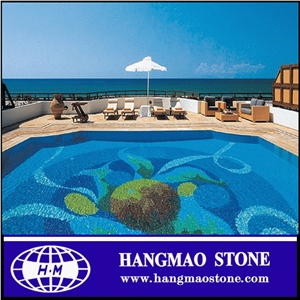 Swimming Pool Equipment with Cheap Pearl Glass Mosaic Tile