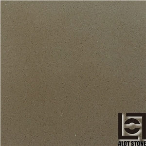 Brown Beach Quartz Stone Slabs, Solid Surface Engineered Stone