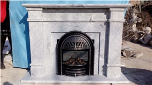 Carrara White Marble Fireplace Mantel Carrara White Marble Fireplace Mantel