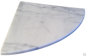 Carrara White Marble Shower Corner Shelf