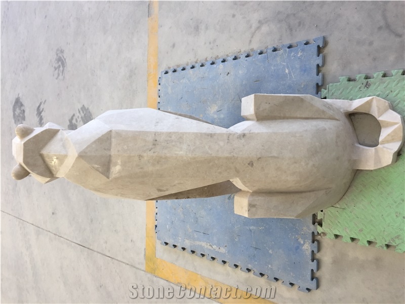 Dog Marble Sculpture,Abstract Dog Stone Statues