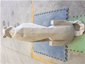 Dog Marble Sculpture,Abstract Dog Stone Statues