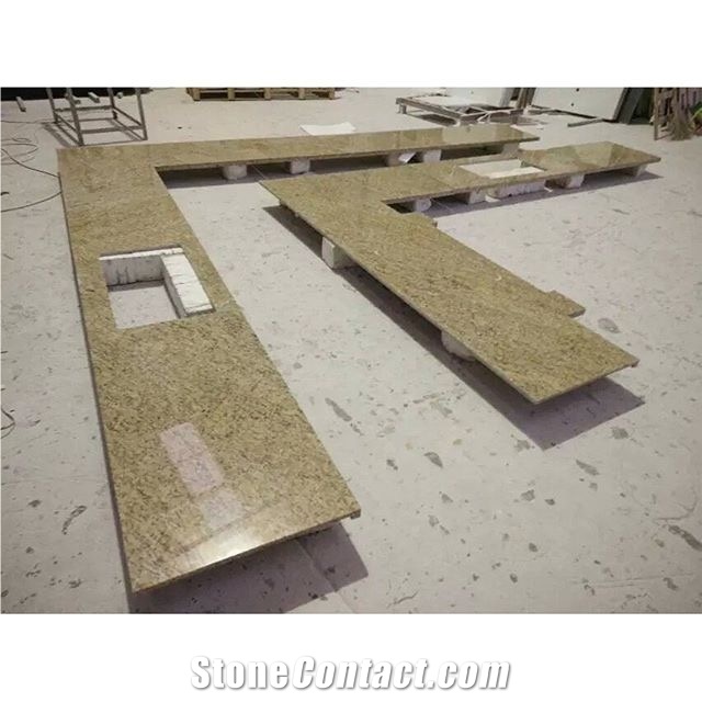G682 Yellow Granite Kitchen Countertops,Project Countertop Sets