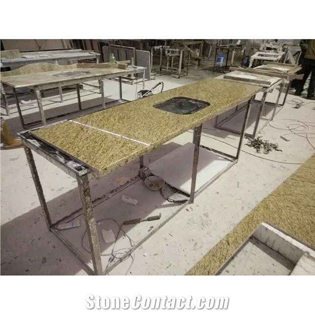 G682 Yellow Granite Kitchen Countertops,Project Countertop Sets
