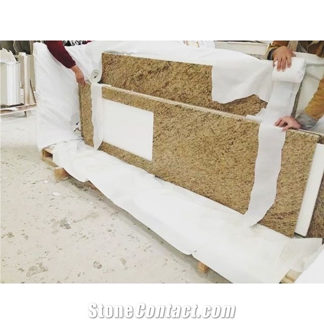 G682 Yellow Granite Kitchen Countertops,Project Countertop Sets