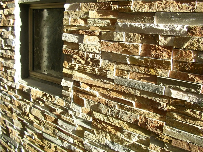 Honey Ledge Stone Veneer, Honey Ledge Quartzite Cultured Stone