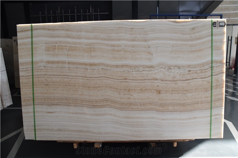 Ivory Onyx Tiles & Slabs, Ivory Vein Onyx, Onice Ivory, Wood Vein Onyx