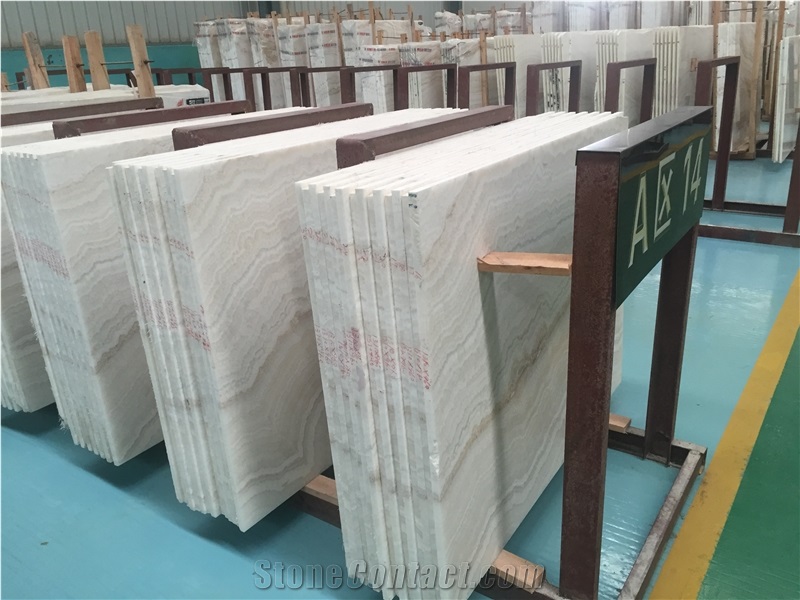 Ivory Onyx Tiles & Slabs, Ivory Vein Onyx, Onice Ivory, Wood Vein Onyx