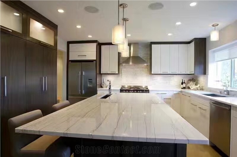 Macaubas Fantasy Quartzite Slabs & Tiles, Brazil White Quartzite