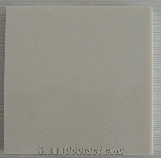 Pure Beige Artificial Marble Slab
