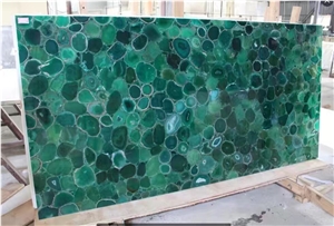 Semi Precious Yellow and Brown Agate Gemstone Slab
