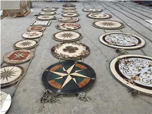 Speciallized Round Waterjet Medallions,Round Marble Medallions