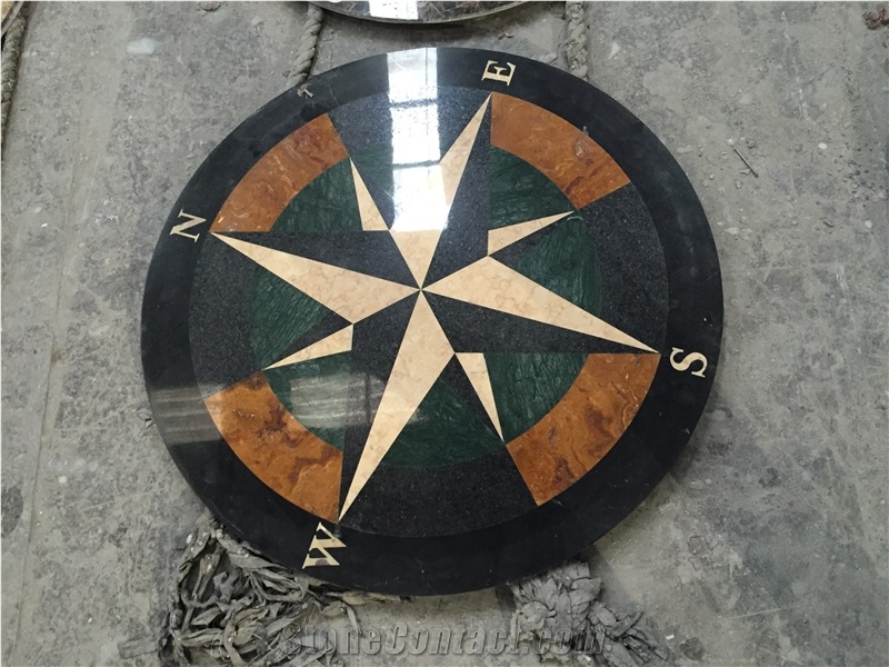 Speciallized Round Waterjet Medallions,Round Marble Medallions
