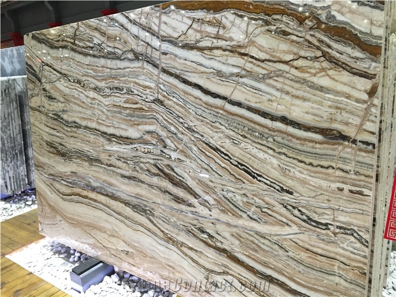 White Traonyx Slabs & Tiles, Iran White Onyx