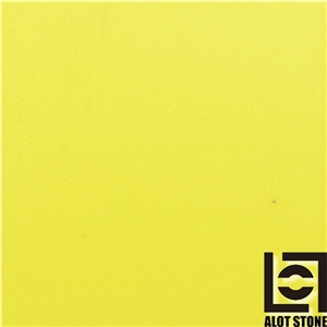 Yellow Beach Quartz Stone Slabs, Solid Surface Engineered Stone