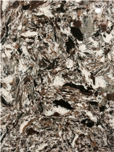 Baroque Style Quartz Tiles & Slabs Of China Stone, Solid Surface Engineered Stone