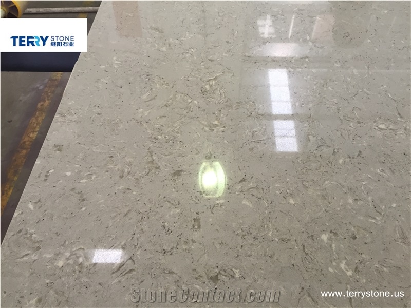 Beige Jade New Pattern Quartz Kitchen Countertops,Island Tops
