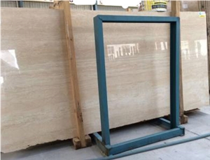 Best Selling Rome Travertine Big Slabs & Tiles  - Turkish Beige Natural Marble Stone Cut-to-size for Project Using ,Luxury Hotel and Home Decor 