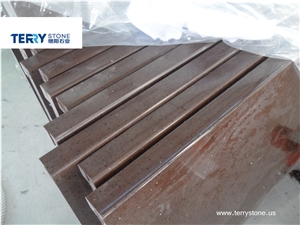 Brown Crystal Quartz Us as Kitchen Countertops,Island Tops Brown Crystal Quartz Us as Kitchen Countertops,Island Tops