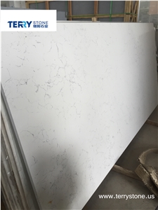 Cany Lines White Quartz Kitchen Countertops,Island Tops Cany Lines White Quartz Kitchen Countertops,Island Tops