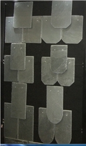 China Natural Split Light Grey Roofing Slate Tiles ,U Shape and Rectangle Roof Covering and Coating Popular for European Market,Supreme Quality
