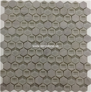 Glass Mix Stone with Honed for Wall Mosaics Glass