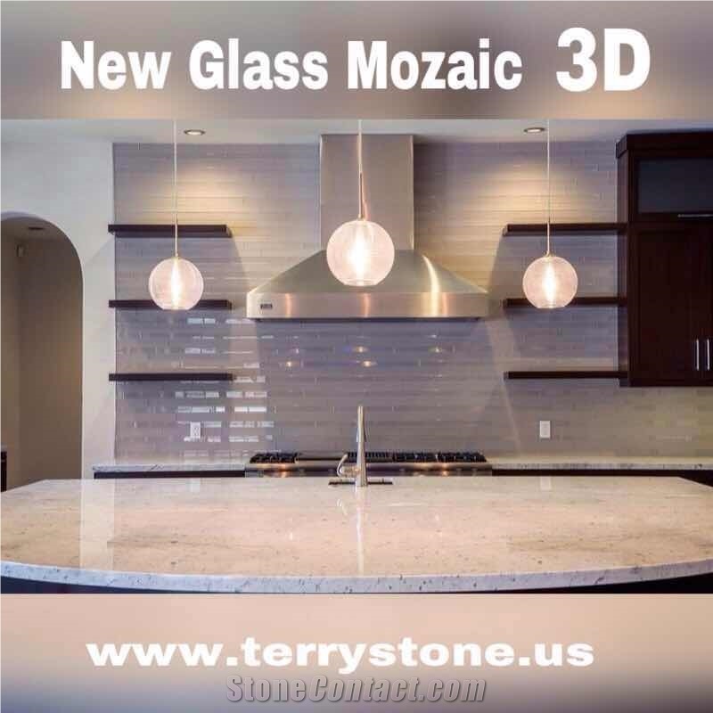Glass Mosaic, Glass 3d Mosaic, New Glass Mosaic Series, Glass Wall Mosaic Series