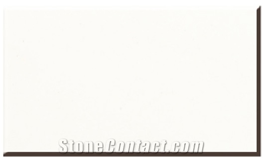 Pure White Polished Artificial Marble Stone 2cm & 3cm Big Slabs & Tiles ,Cut-To-Size ,Engineered Stone , Synthetic Material for Usa and Canada Market