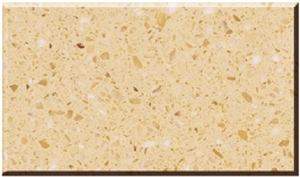 Small Golden Flower Polished Artificial Marble Stone Big Slabs & Tiles ,Cut-to-size. Engineered Stone , Synthetic Material , China Man Made Stone 
