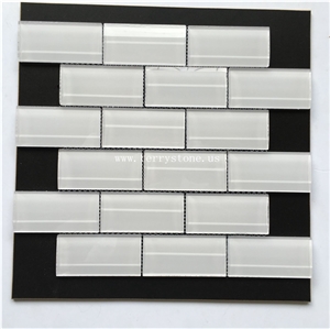 Ts-Blz011 Super White Glass Mosaic Made in China Ts-Blz011 Super White Glass Mosaic Made in China
