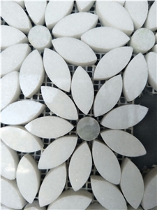White Lantern Mosaic for Wall and Floor Polished Marble Mosaic for Wall,Hotel,Restaurant,Interior Bathroom Decoration