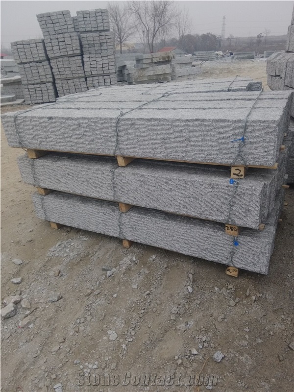 G341 Granite Columns,Long Columns,Grey Rough Columns