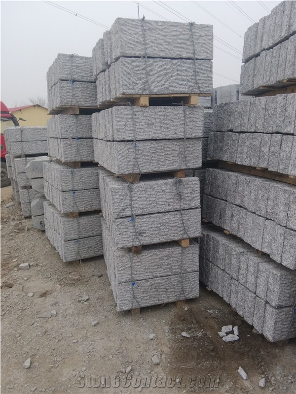 G341 Granite Columns,Long Columns,Grey Rough Columns