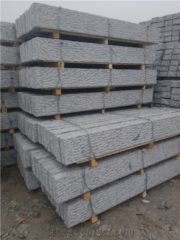 G341 Granite Columns,Long Columns,Grey Rough Columns