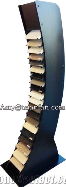 Hot Sale Marble Stone Display Rack With Logo Printed