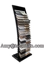 Hot Sales Granite Ston Display Rack With Wheel