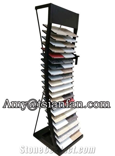 Quartz Stone Sample Display Rack For Exhibition