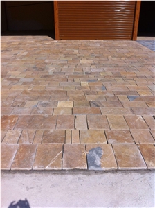 Standard Strip Cut (1.5-11cm) with Natural Surface, Yellow Granite Building, Walling