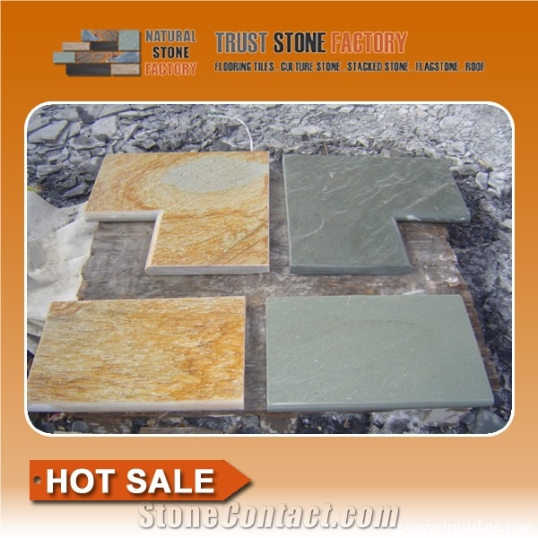 Desert Quartzite Doughboy Pools, Beige Quartzite Pavers, Grey Quartzite Travertine Pavers