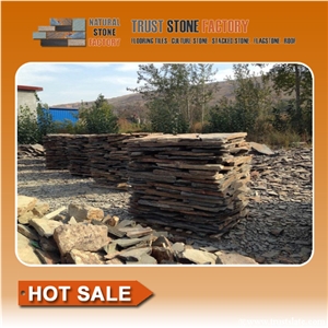 Desert Quartzite Garden Design, Beige Quartzite Stone Panels, Sunshine Quartzite Paver Stones