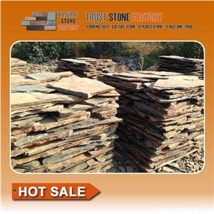 Desert Quartzite Garden Design, Beige Quartzite Stone Panels, Sunshine Quartzite Paver Stones